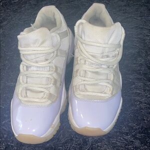 Jordan White and Cream Sneakers